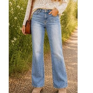 Jag Jeans Relaxed Boyfriend Medium Wash Straight Leg Denim Jeans Womens Size 14
